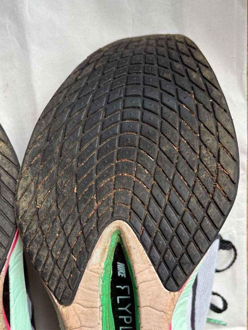 NikeZOOMX VAPORFLY NEXT%4ホワイト/グリーン