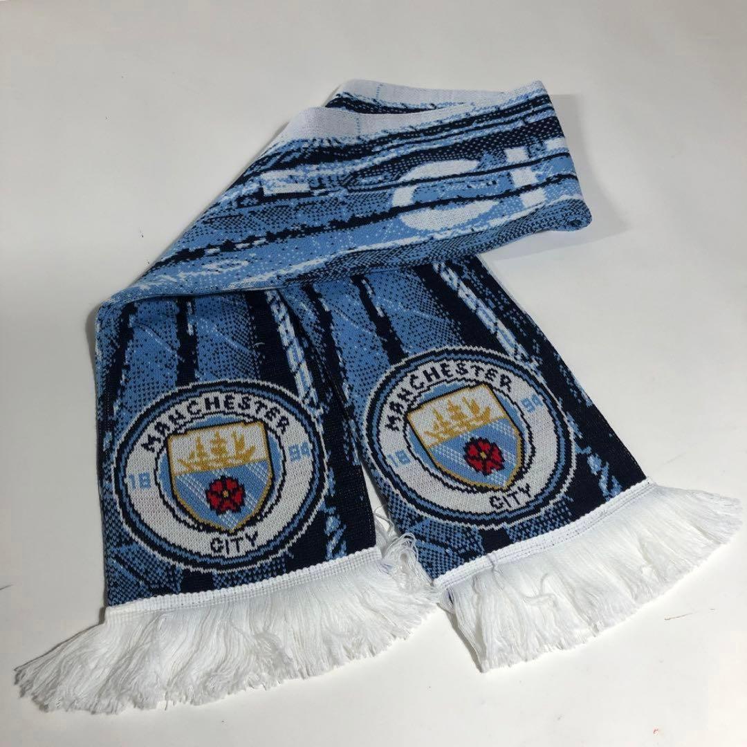 新品 未使用　マンチェスターシティ　マフラー サッカー　現地購入 オフィシャル