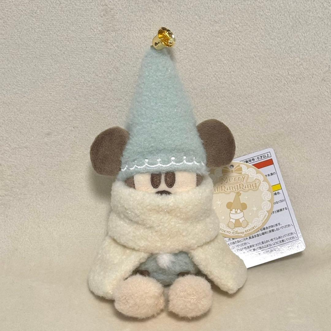 在庫残り1セット　リルリンリン　ぬいぐるみバッジ　水色　赤