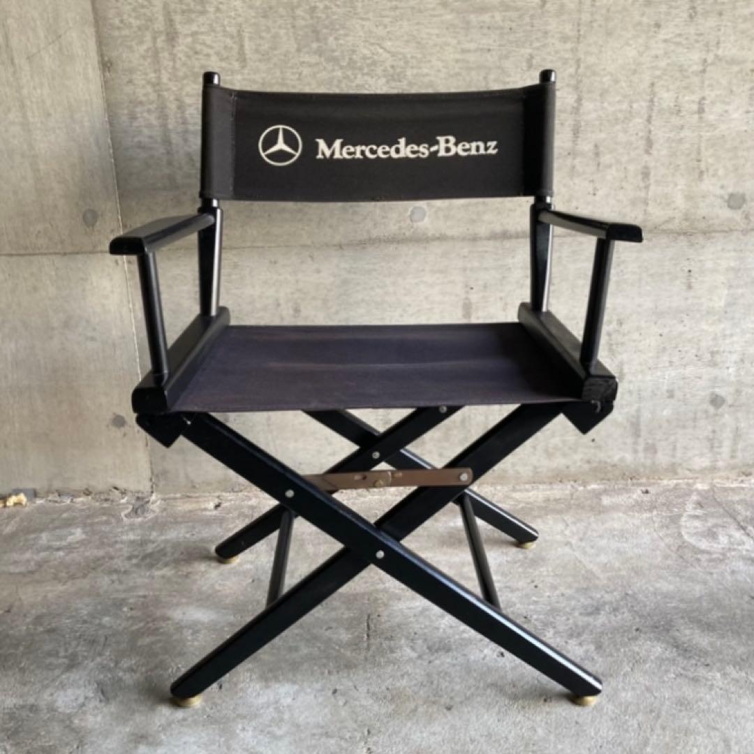 Mercedes Benz ディレクターチェア 椅子 折り畳み 車 レトロ