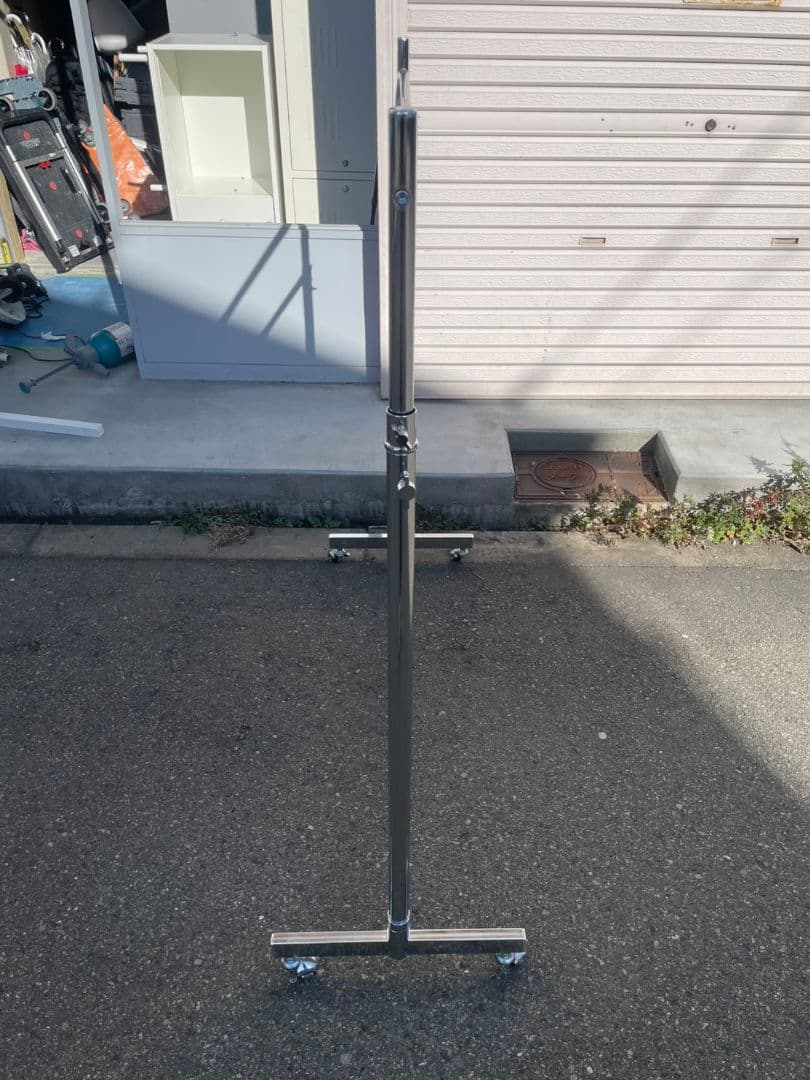 ダブルハンガーラック 耐荷重 スチール製 幅120cm 高さ調節可能 ma33