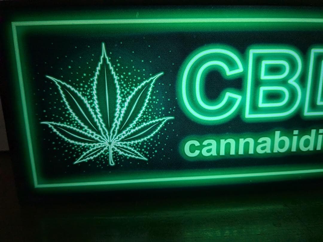 CBD カンナビジオール 医療 大麻 サイン 看板 置物 雑貨 ライトBOX