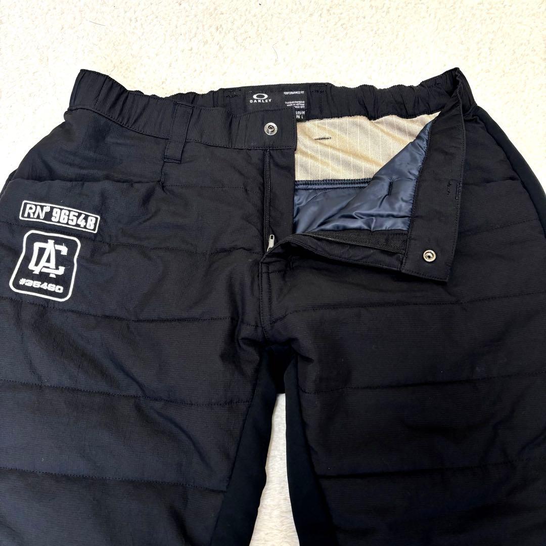 【近年モデル】 オークリー 中綿 キルティング ストレッチ パンツ L ブラック
