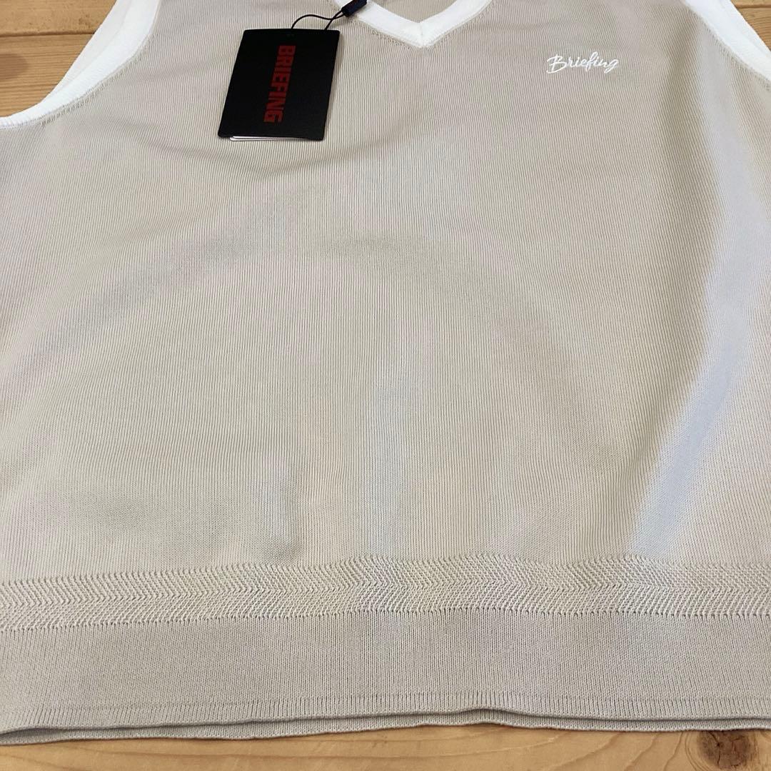 新品　BRIEFING WR BI-COLOR V NECK KNIT VEST