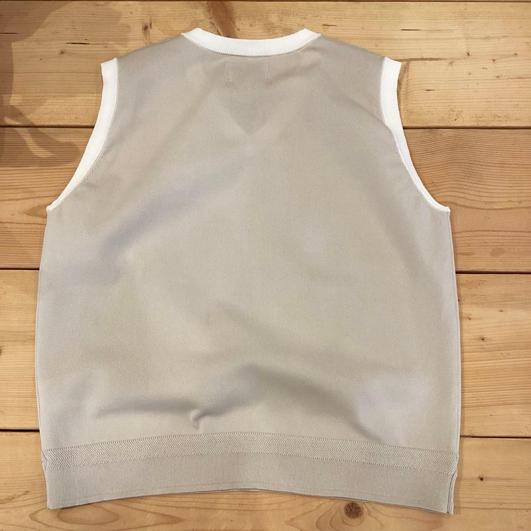 新品　BRIEFING WR BI-COLOR V NECK KNIT VEST