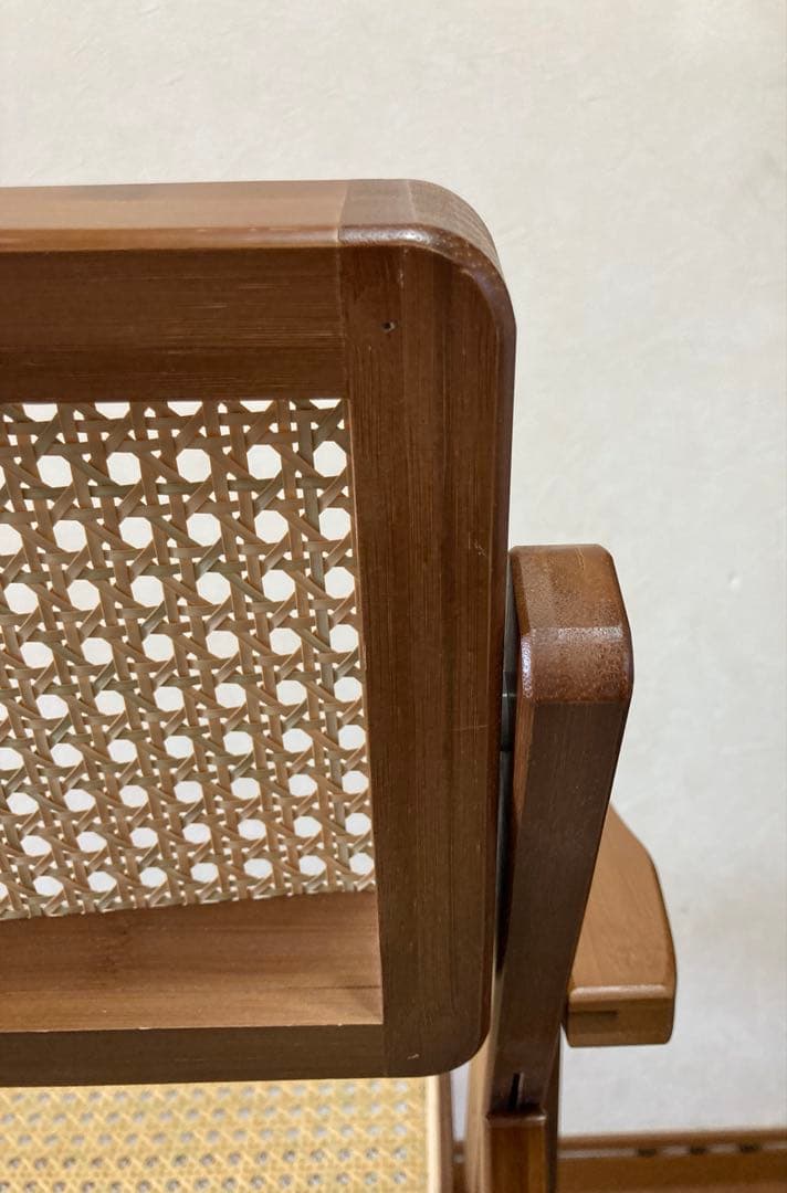 【美品】Rattan Folding Chair ラタン折りたたみチェア