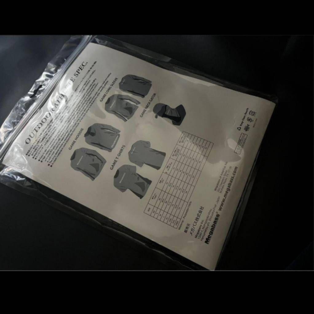 メガバス ゲームフーディ M BLACK Megabass GAMEHOODIE