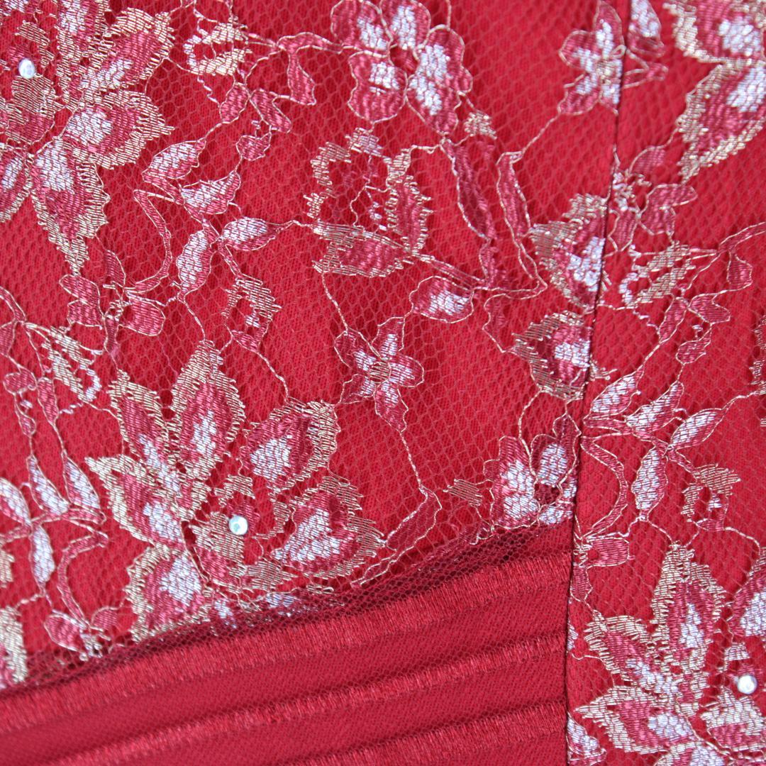 【美品 社交ダンス衣装】ワンピース ドレス prima boutique レッド