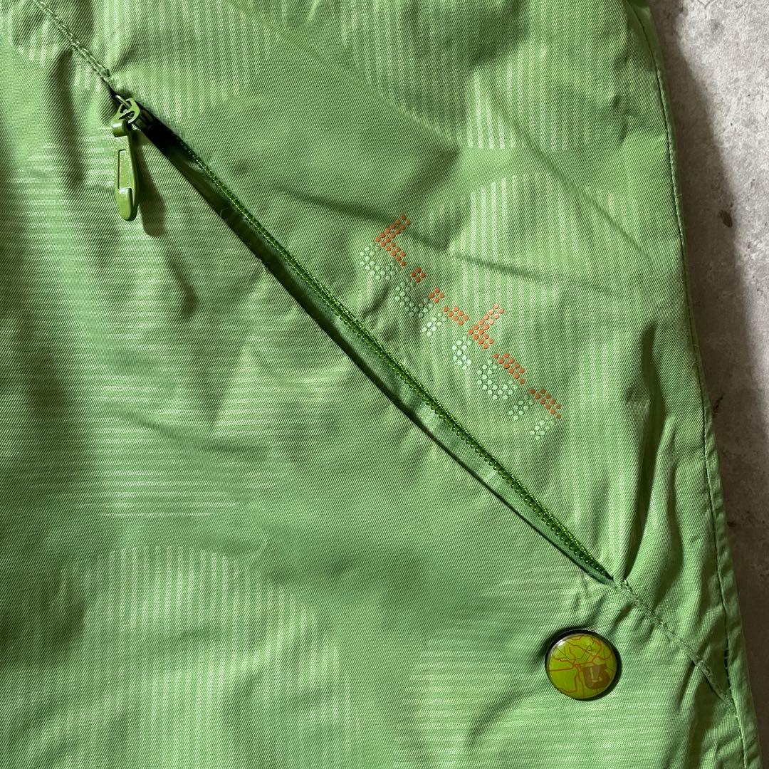 Burtonバートンスキーウェアスノーボードジャケットパーカーフード付緑グリーン