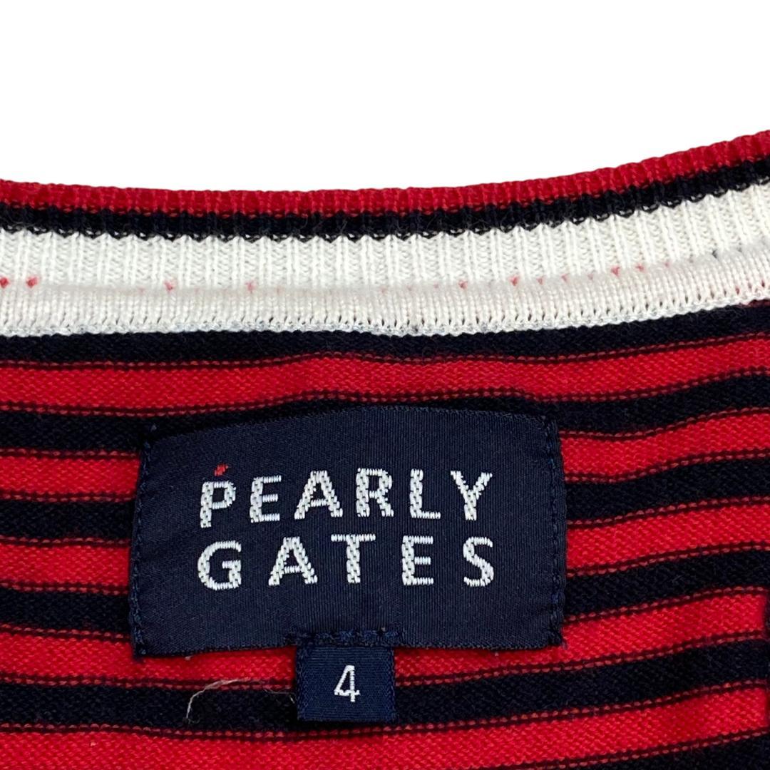 PEARLY GATES パーリーゲイツ Vネック ニット セーター 4 ゴルフ