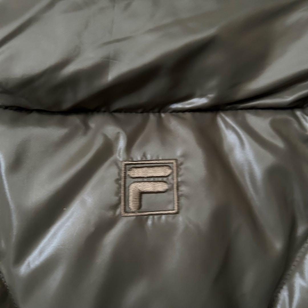 未使用級 FILA GOLF ダウンコート Aライン フード スタンドカラー