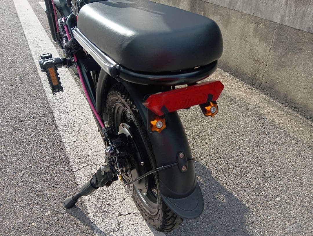 【バッテリー付】折りたたみ電動アシスト自転車 カスタムLED仕様