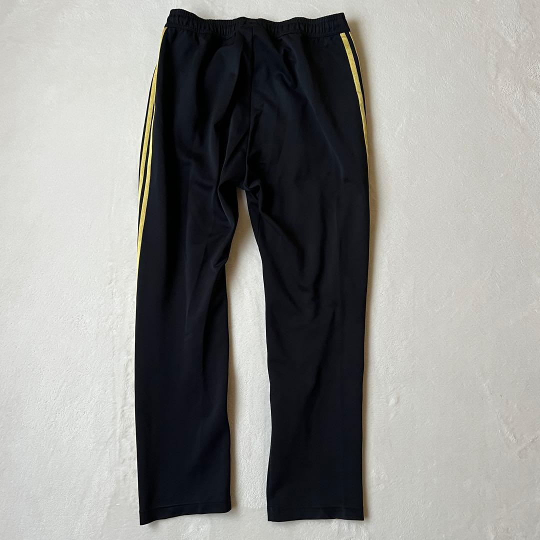 adidas アディダス L ジャージ上下 セットアップ 黒ブラック 金ゴールド