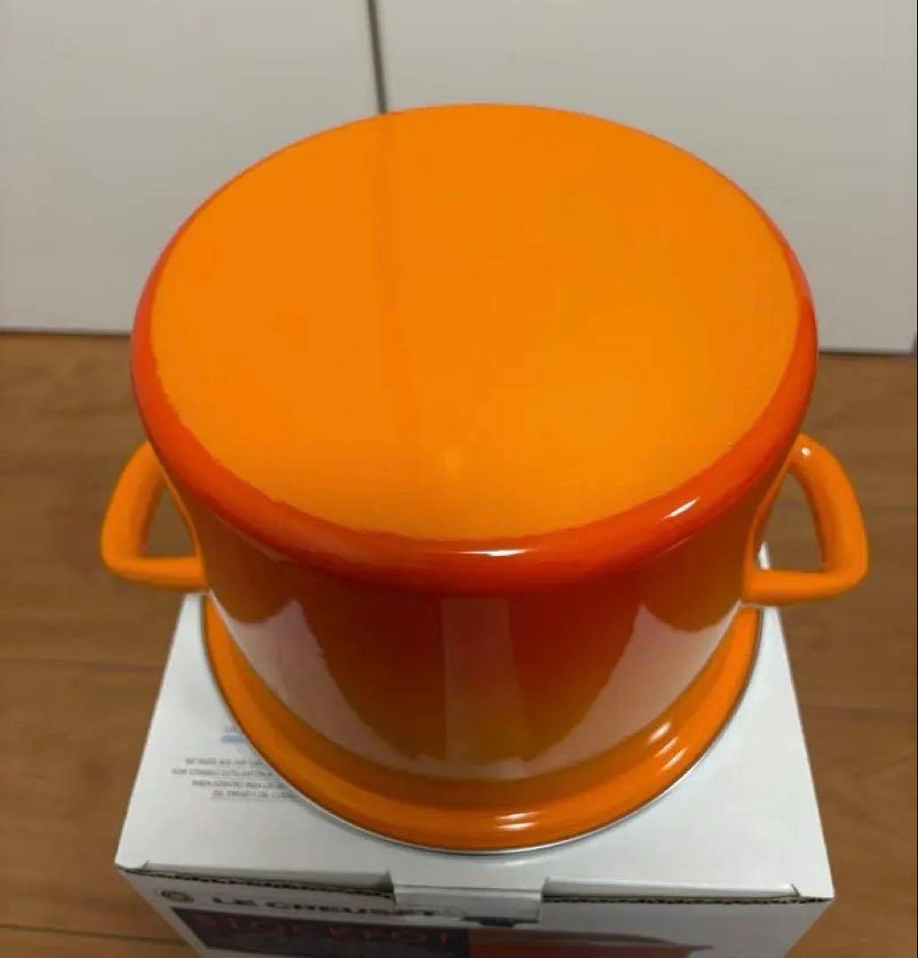 【期間限定値下げ】ル・クルーゼ　ストックポット　オレンジ