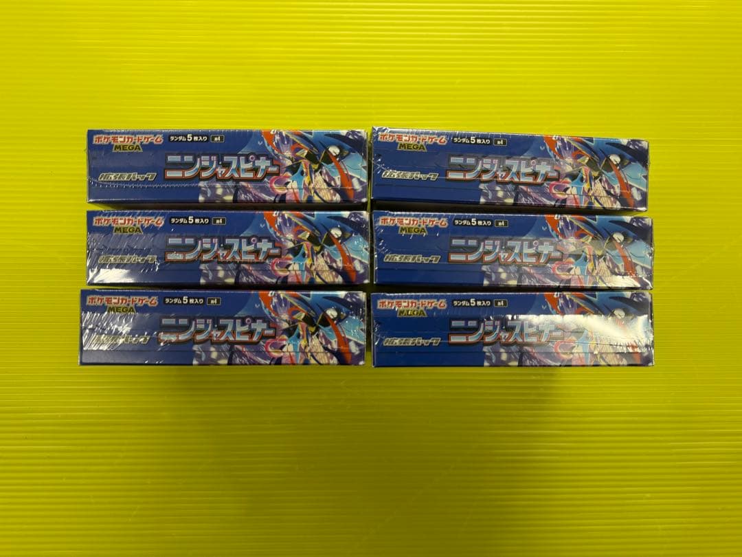 【新品・未開封】ポケモンカード　ニンジャスピナー　シュリンク付き6BOX