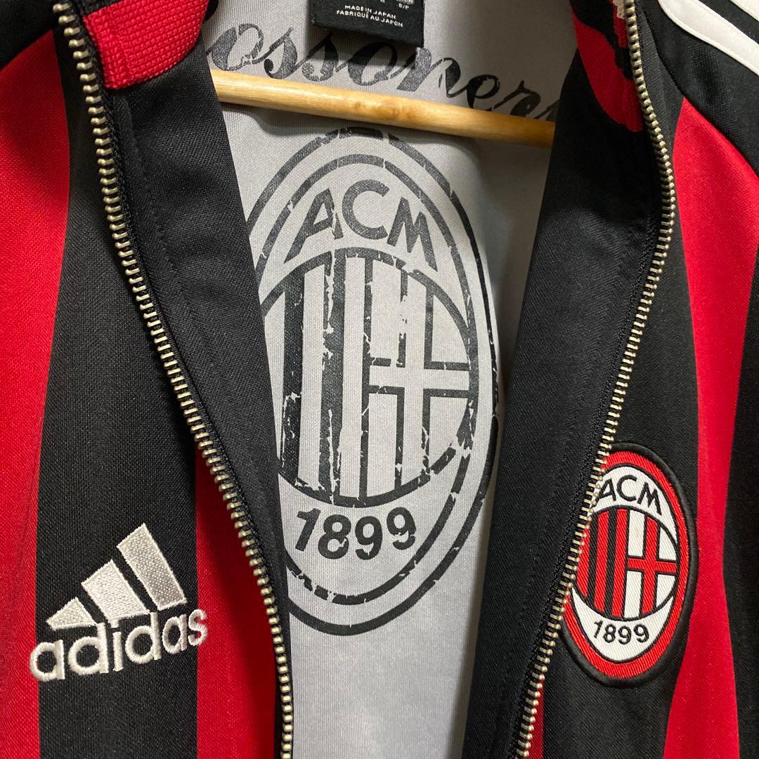 ACミラン adidas ジャージ 赤黒　セリエA イタリア代表 ワールドカップ