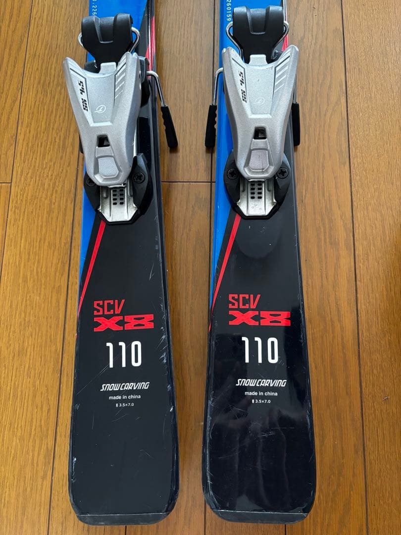 スキーセット110cm 板　靴　ストック　ビンディング付き