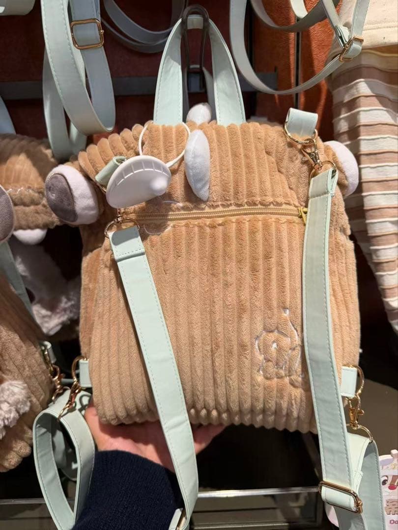 上海ディズニー　チップ コーデュロイバッグ