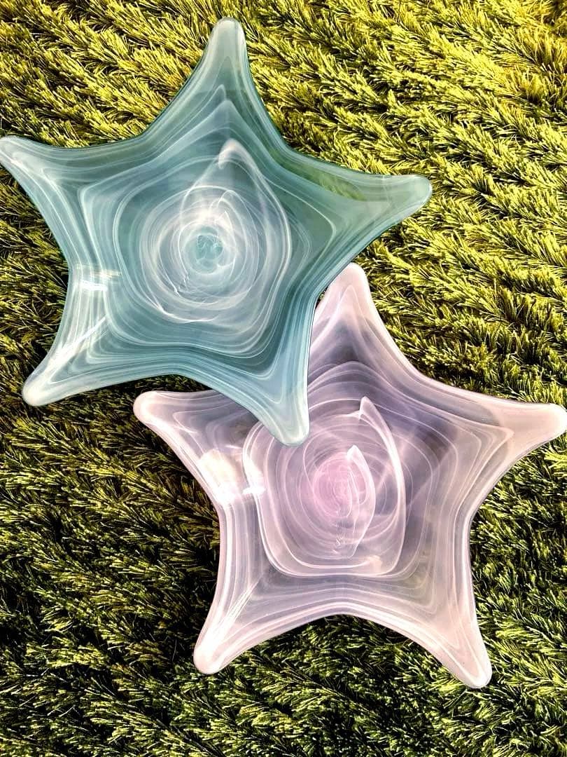 皿　平皿　マリン　Francfranc 星型　ヒトデ　白　水色