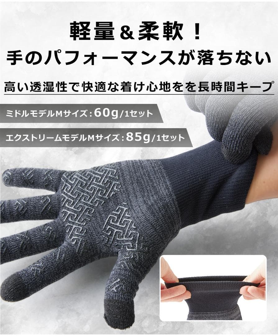Morethan 防水ニット手袋（XL エクストリームモデル）