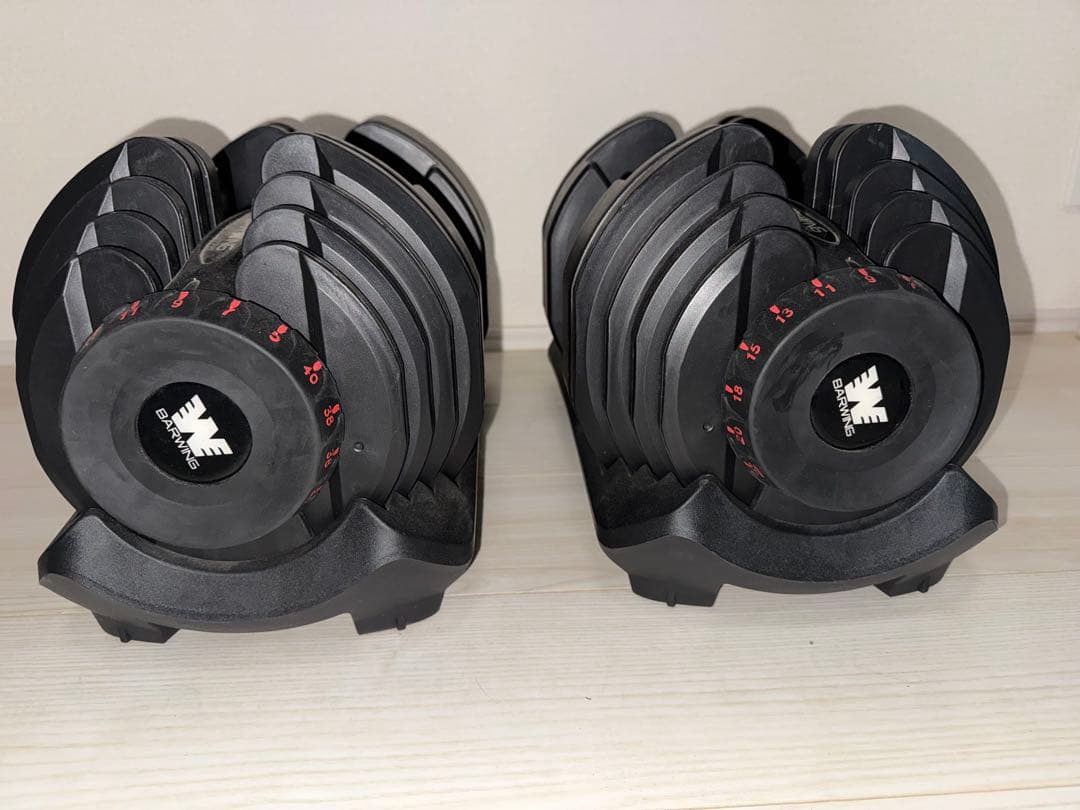 BARWING 調整可能ダンベルセット 40kg 2個セット