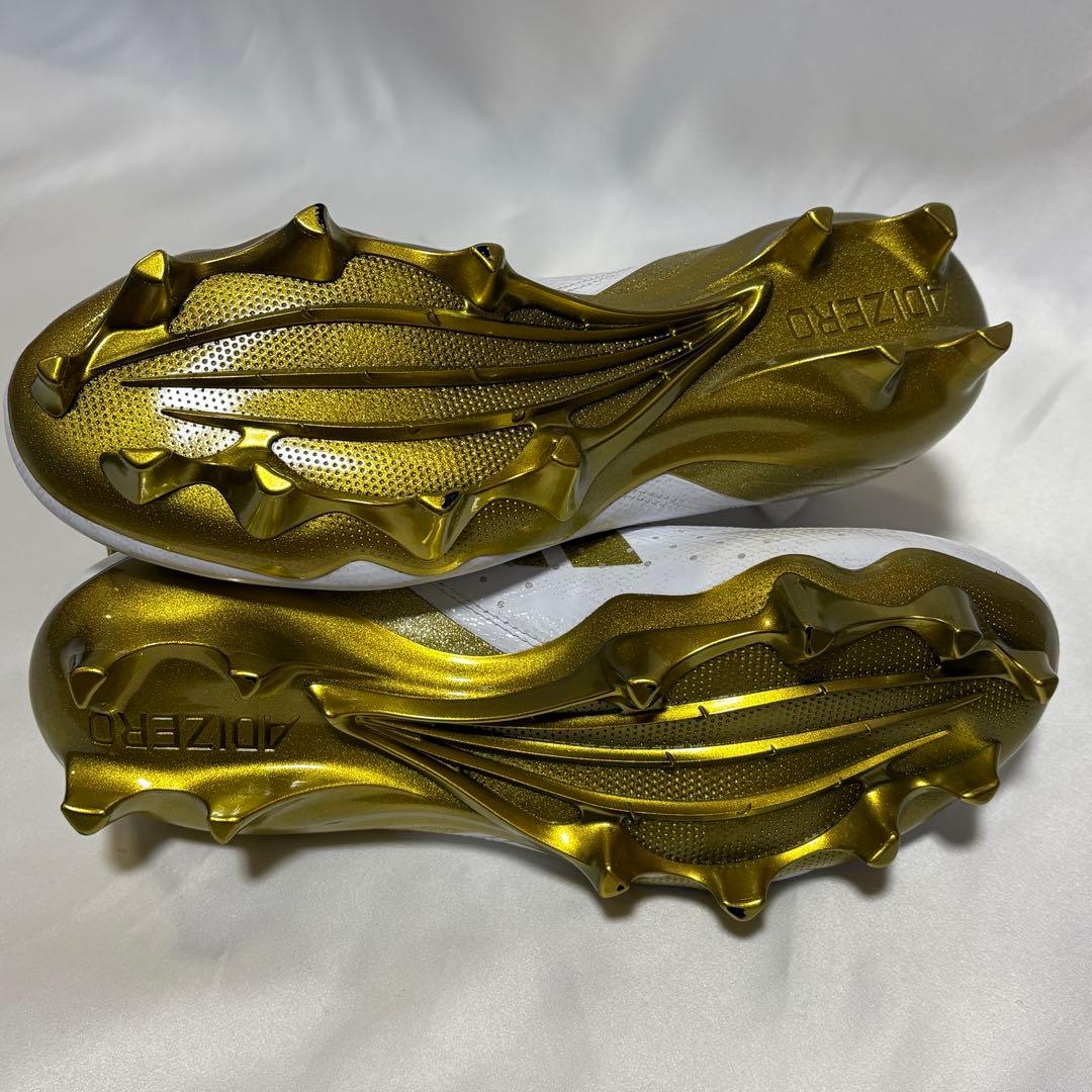 Adizero Impact Cleats　WHT/GLD　27.5㎝　N