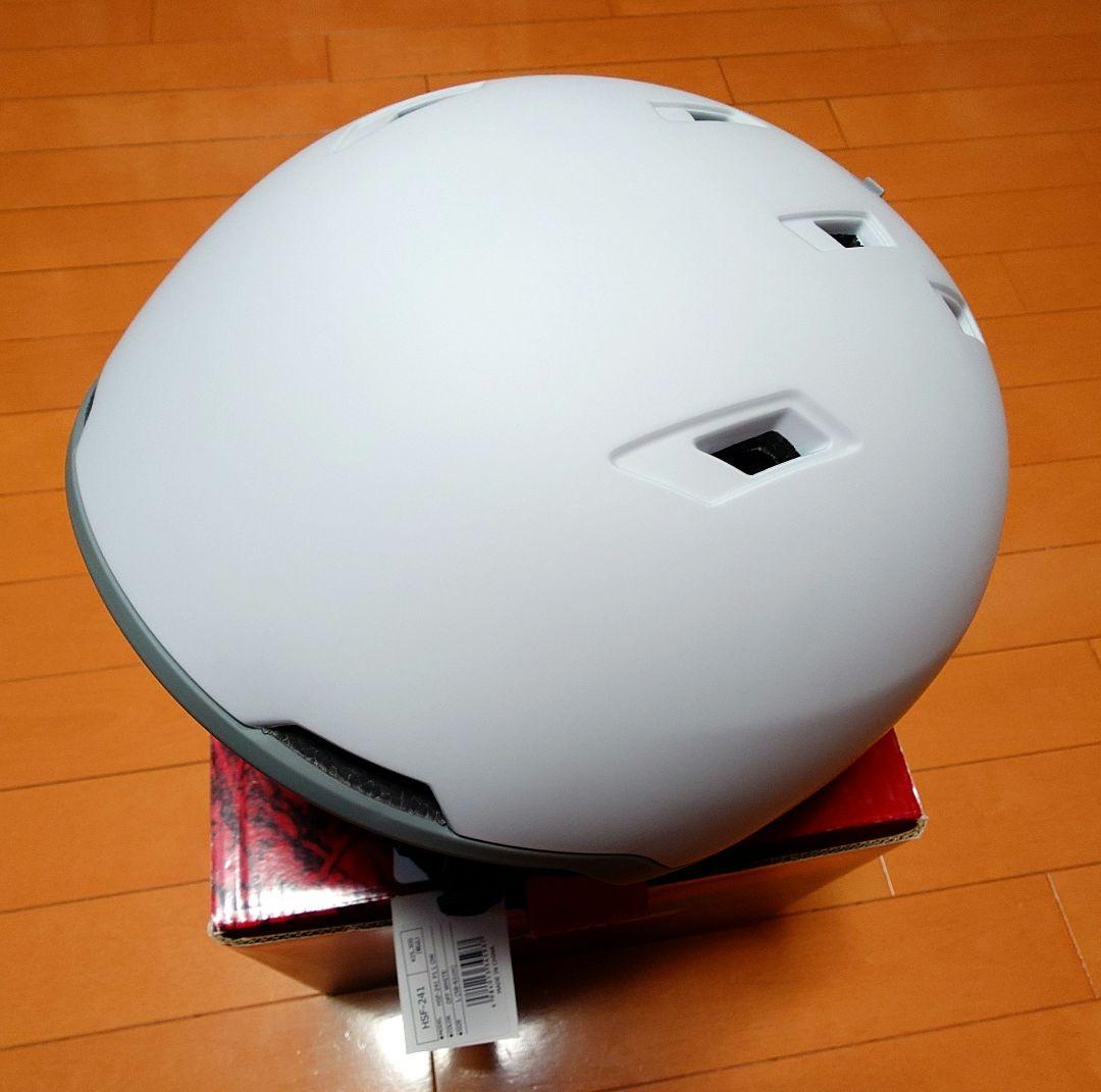 【新品・箱付】SWANS スキー ヘルメット HSF-241 オフホワイト L