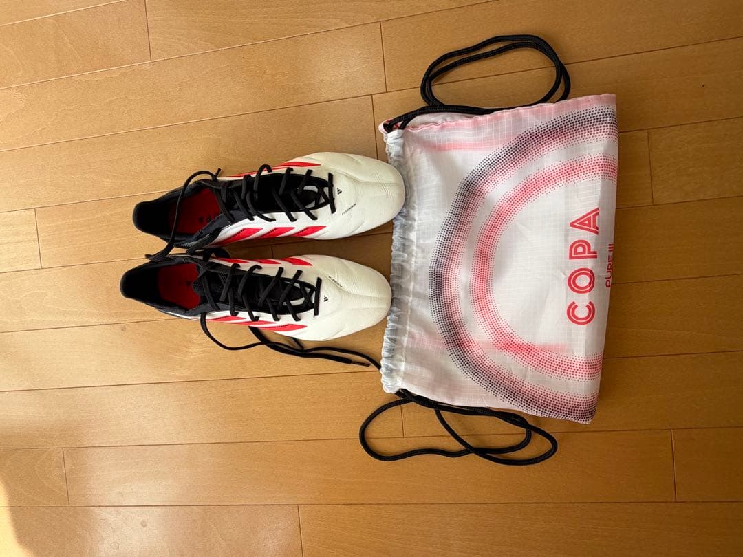 adidas Copa サッカーシューズ ホワイト/レッド