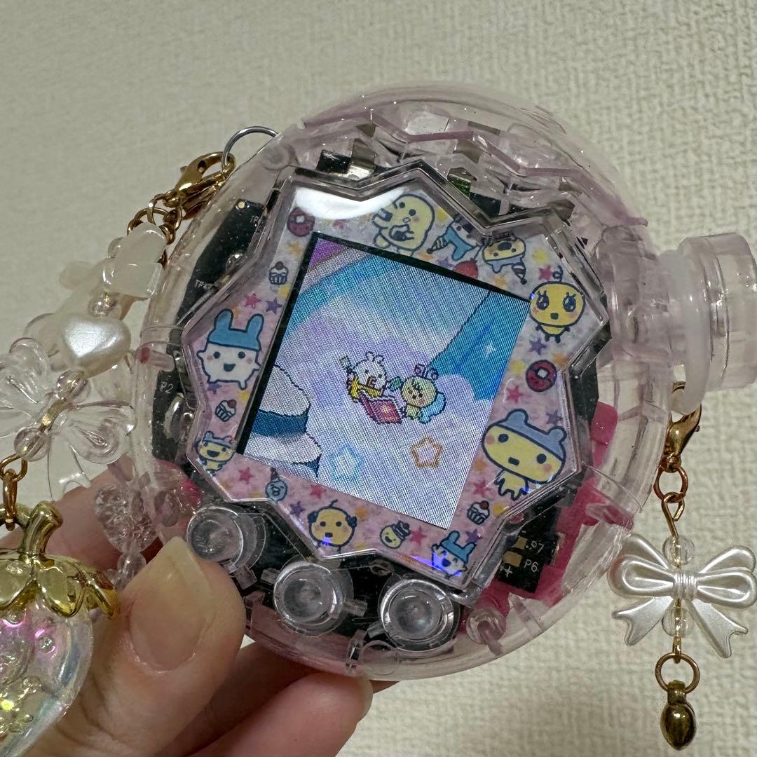 たまごっちパラダイス パウダーラメ入　ピンククリア 透明