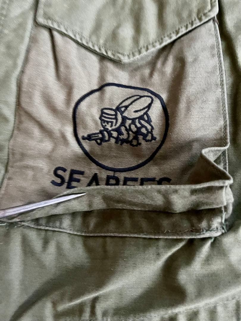 M65 フィールドジャケットU.S.NAVY シービーズ ◎裏地グレー 美品SS