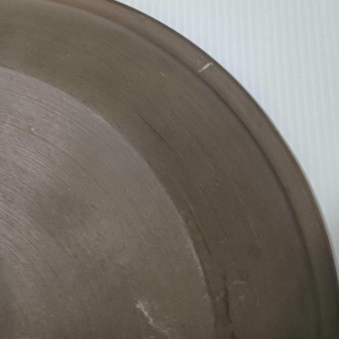 沖縄　やちむん　琉球南蛮墨流し手大皿 36cm