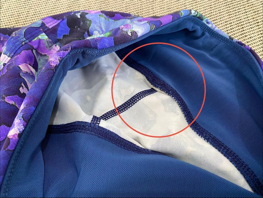 LORNAJ ANEローナジェーン ヨガウェアセットXS 紫花柄※ブラパッド無し