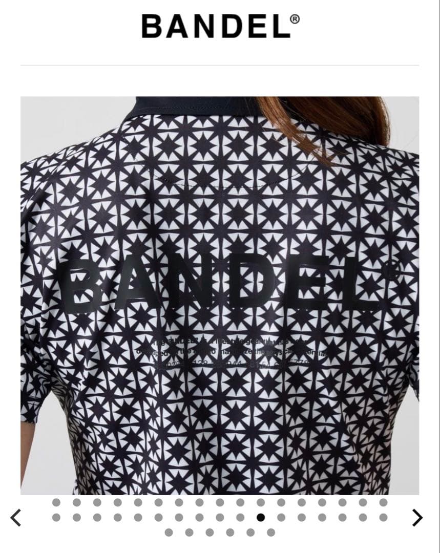 BANDEL BLACK×GREYポロワンピース　S