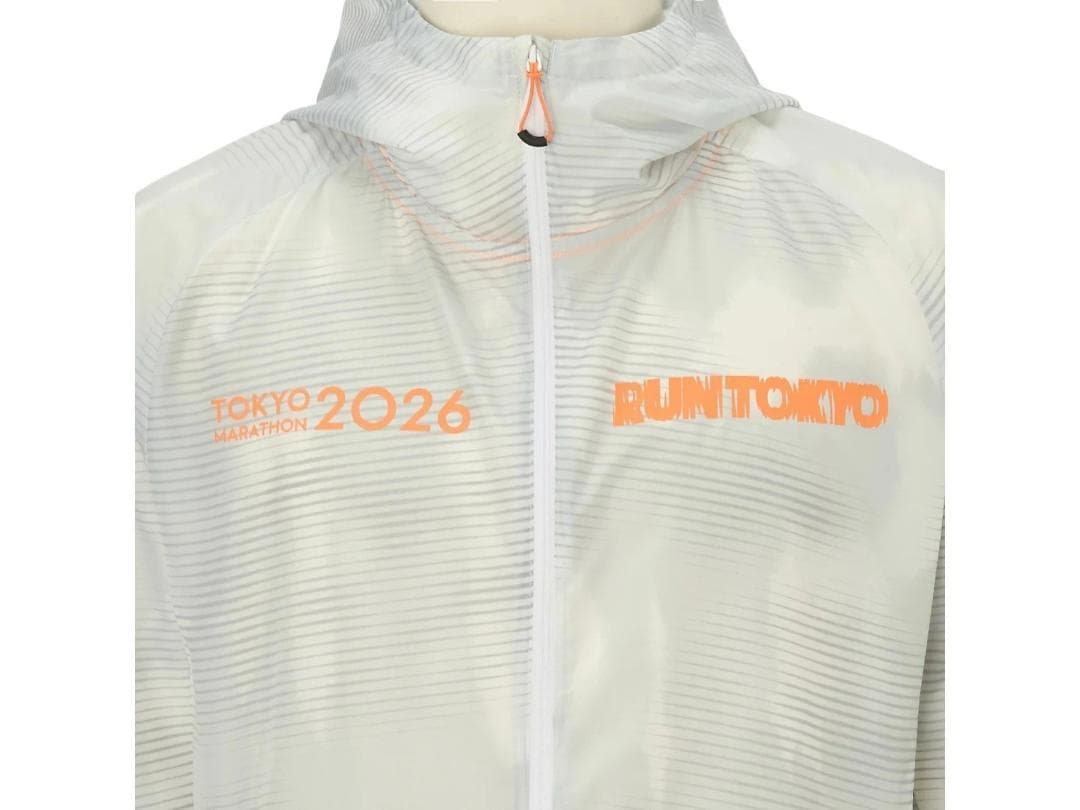 ASICS 東京マラソン2026RUN TOKYOウィンドブレーカーホワイトXS