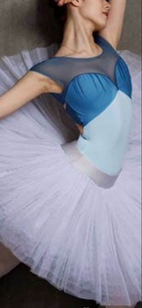 【Sサイズ相当】チュールギャザー　ハートカップ　バレエレオタード　大人バレエ