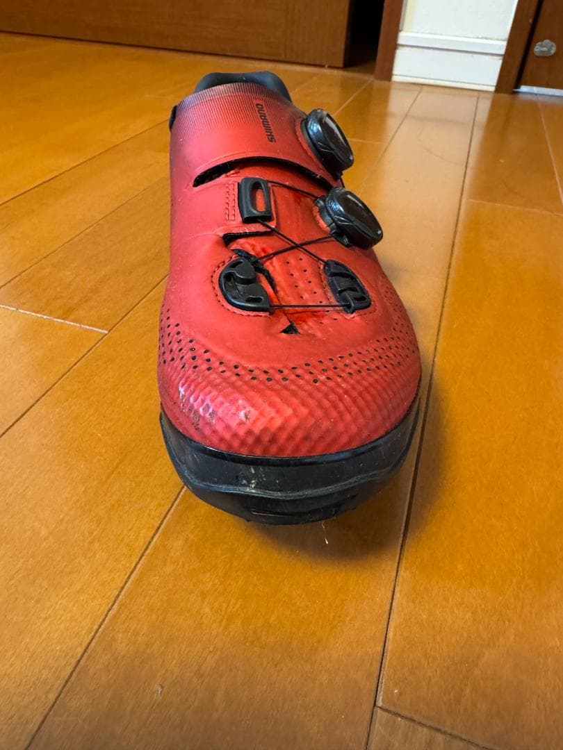 シマノ SH-XC702 SPDシューズ 26.5cm ワイド 赤 BOA 美品