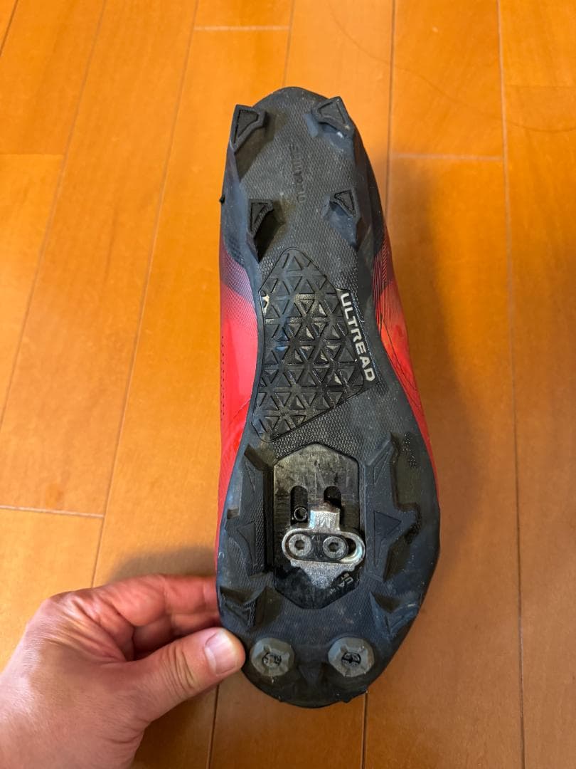 シマノ SH-XC702 SPDシューズ 26.5cm ワイド 赤 BOA 美品