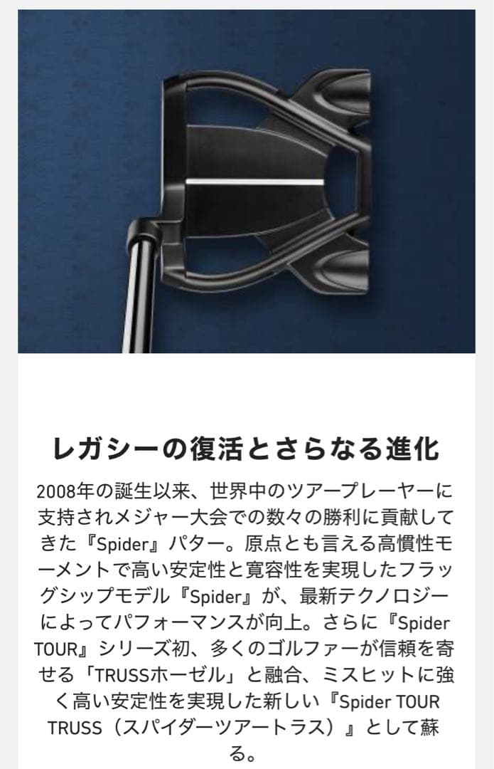 TaylorMade Spider Tour パター　スパイダーツアーTM1