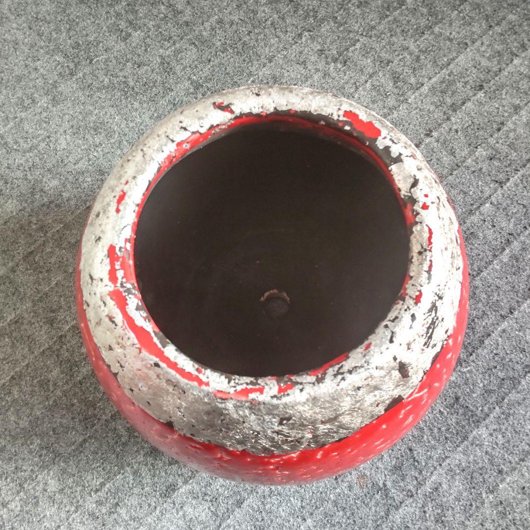 Unique flower pot　プランター　植木鉢　フラワーポット　赤