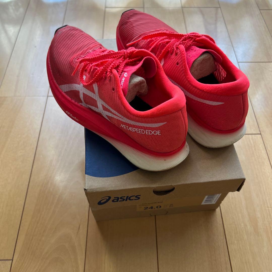 ASICS SPEED EDGE プラス24.0cm レッド