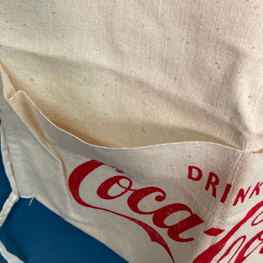 USAヴィンテージ デッドストック　コカコーラ エプロン ネイル　キャンバス