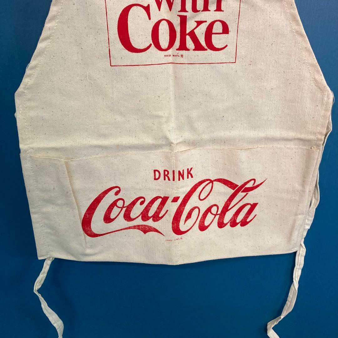 USAヴィンテージ デッドストック　コカコーラ エプロン ネイル　キャンバス