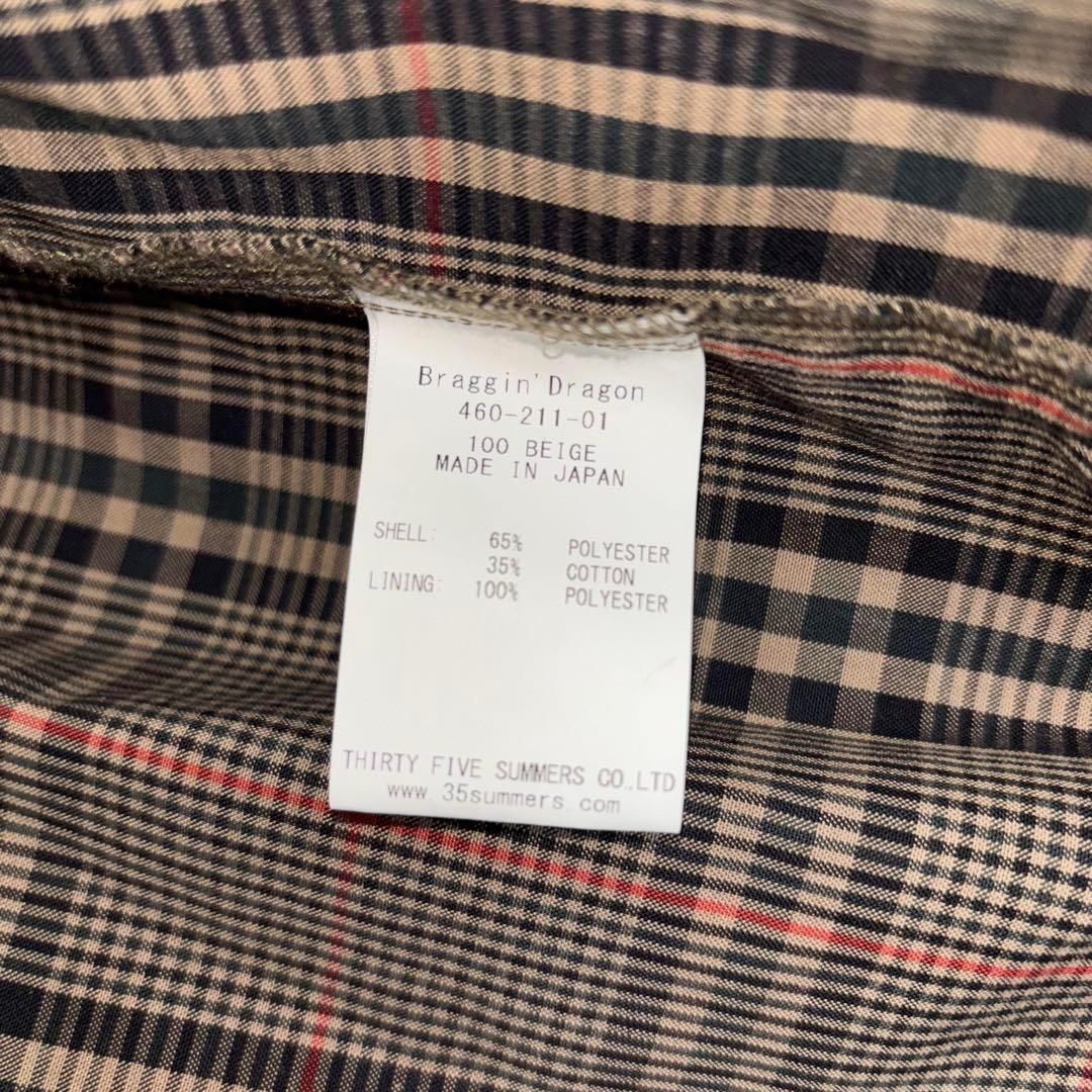 メンズウェア Braggin'Dragon GOLF JACKET CHECK XL