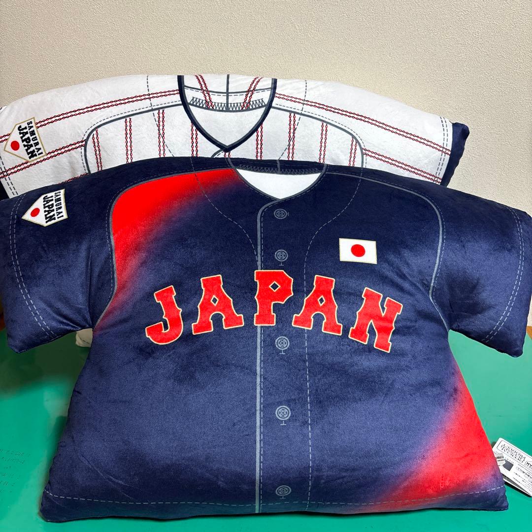 【新品タグ付き】侍ジャパン　ボストンバッグ＆ユニフォーム型クッション　3点セット