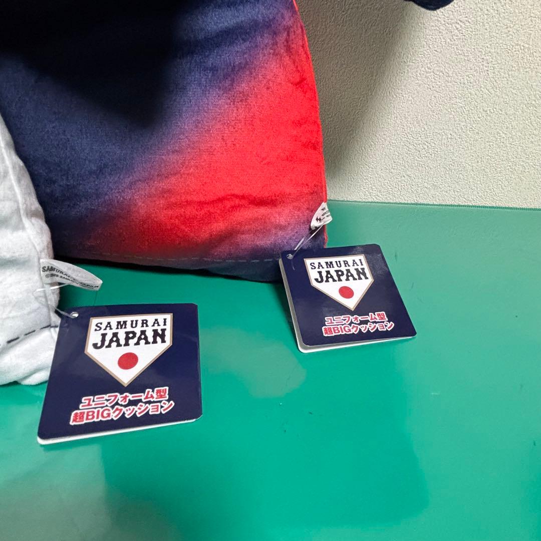 【新品タグ付き】侍ジャパン　ボストンバッグ＆ユニフォーム型クッション　3点セット