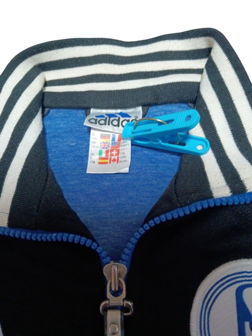 90s adidas シャルケ04 トラックジャケット　古着