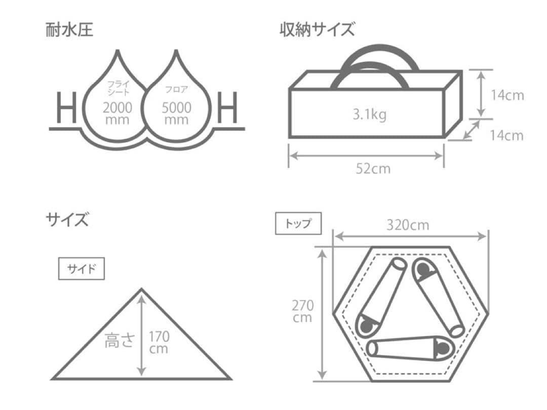 DODワンポールテント S 新品未使用