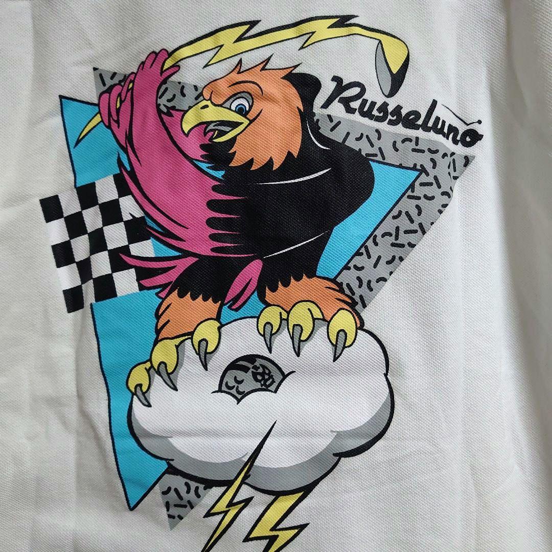 札付き ラッセルノゴルフポロシャツ メンズ (7)XLサイズ 白地