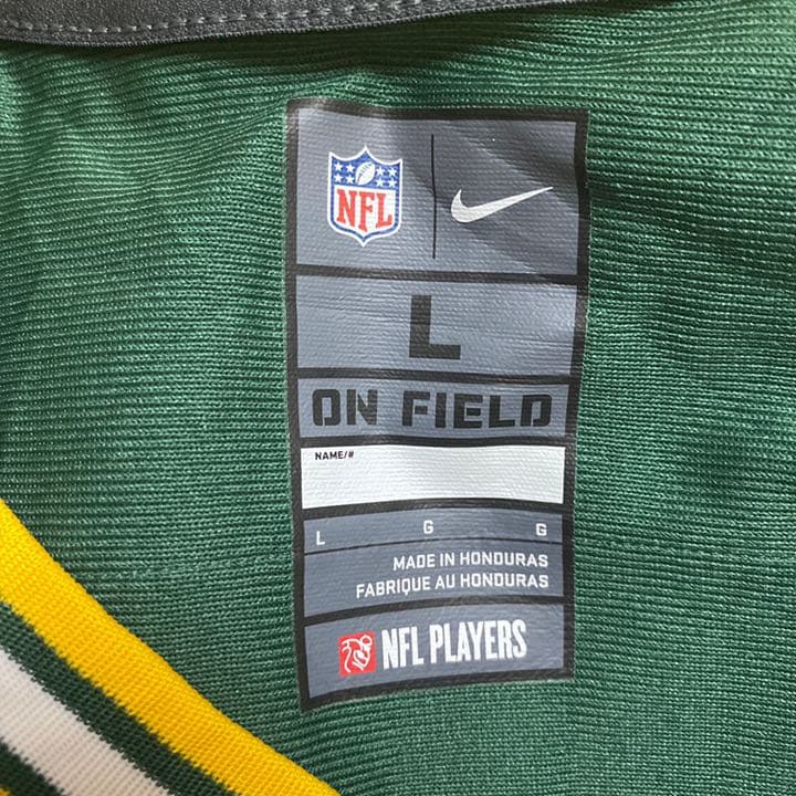 ナイキ製　NFL グリーンベイ・パッカーズ　アーロンロジャース　ユニフォーム