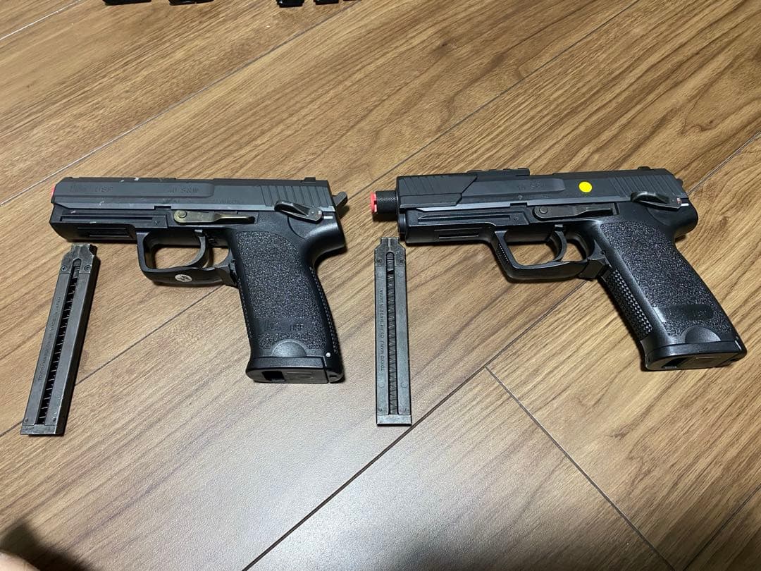 H&K USP 2丁　バッテリー　ザバゲー装備　2名分セット　引退